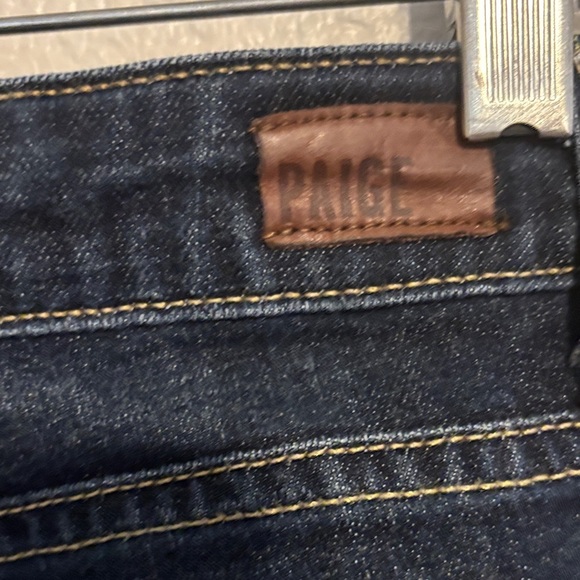 PAIGE Women's low-rise Dark Blue Jimmy Jimmy Skinny Jeans - Picture 6 of 6